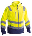 Warnschutzjacke mit Hemdkragen, Brusttaschen, Doppelband an Taille und Ärmeln, zertifiziert nach EN 20471, Farbe orange PPGGXA7414.GI